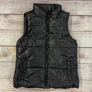 Justice Girls Black Puffer Vest